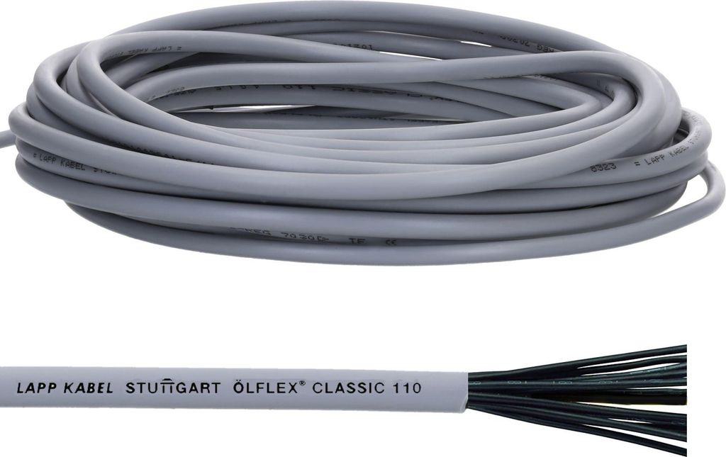 10 mètres Lapp 1119207 Ölflex Classic 110 câble deen PVC Image du produit 