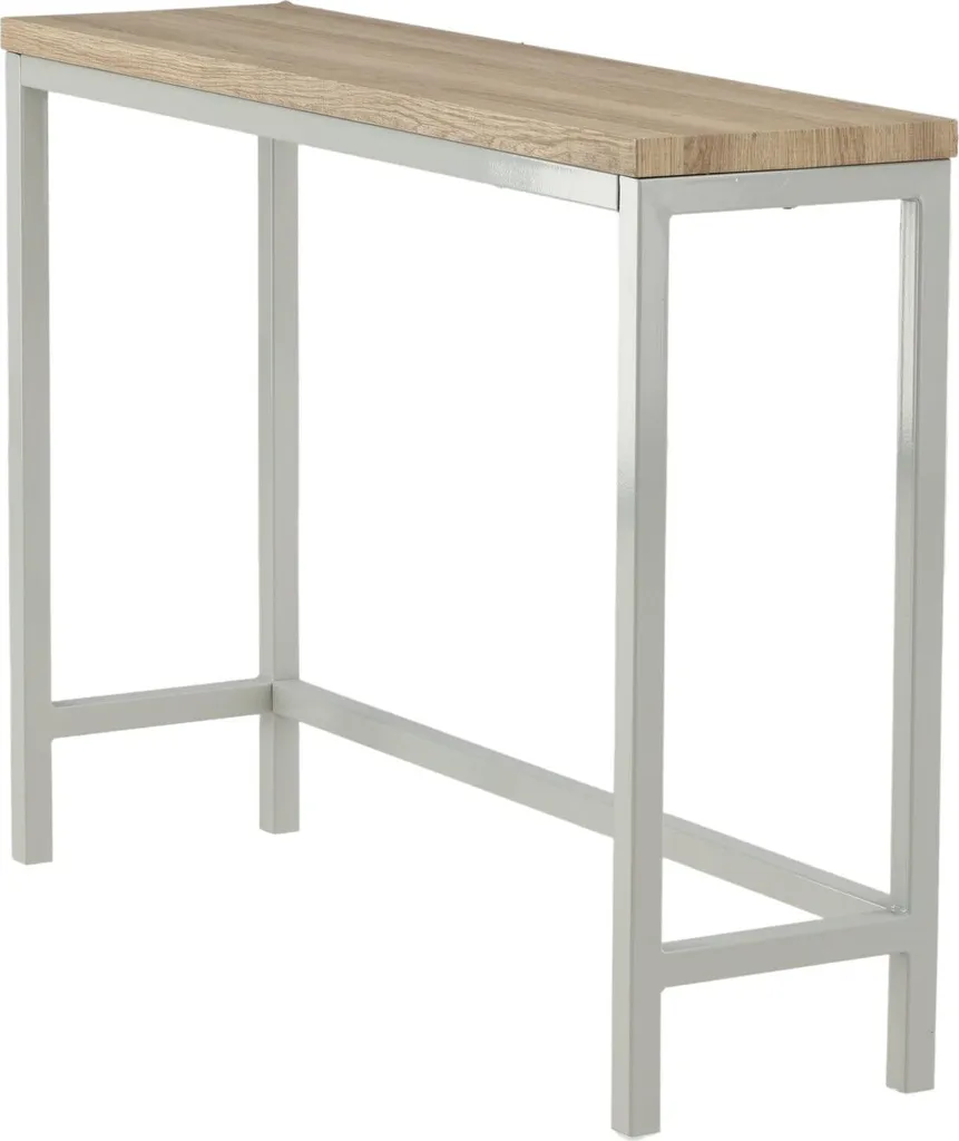 Table console Rise 30x110 cm finition frêne gris avec structure robuste - 2