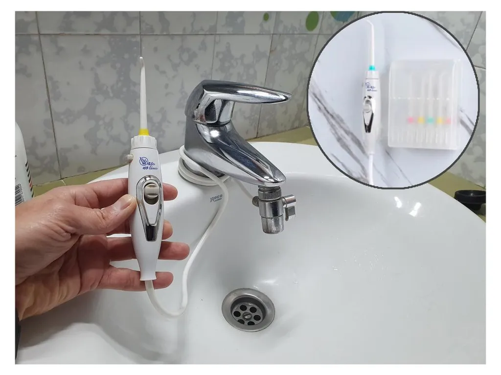 Hydropulseur Dentaire sans Batterie avec Jet d'Eau Illimité Blanc - 5