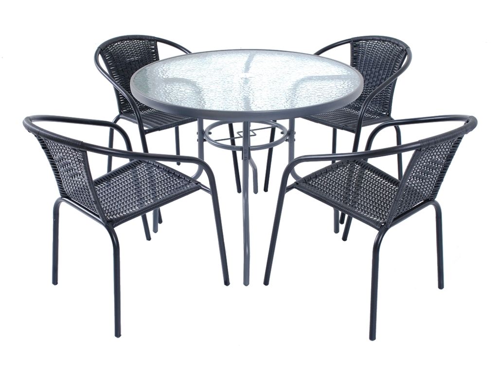 NABBI Gartentisch Jupiter 90 - Graphit Produktbild 8