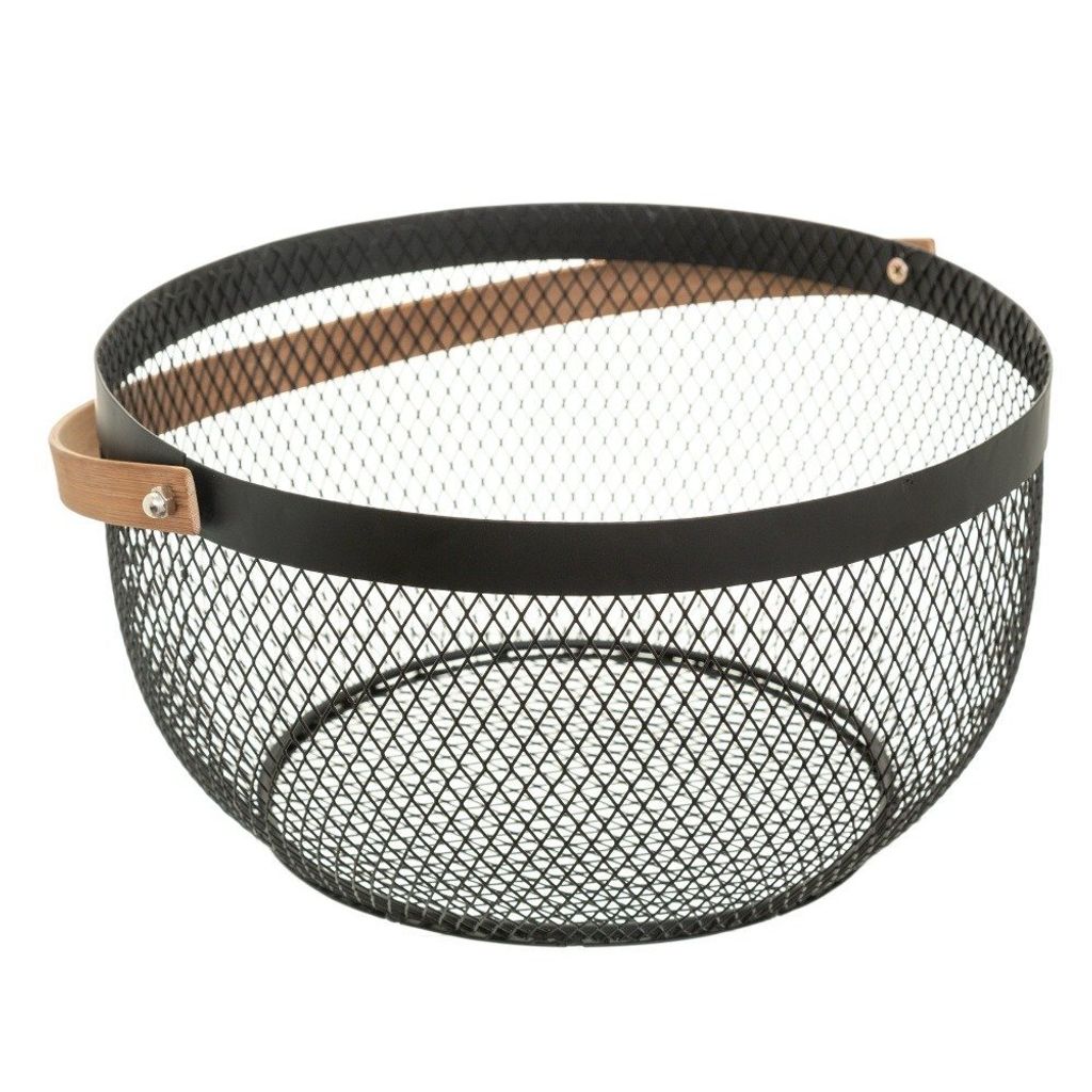 Koš na ovoce z kovu RETRO, 29 cm, černý Obrázek produktu 
