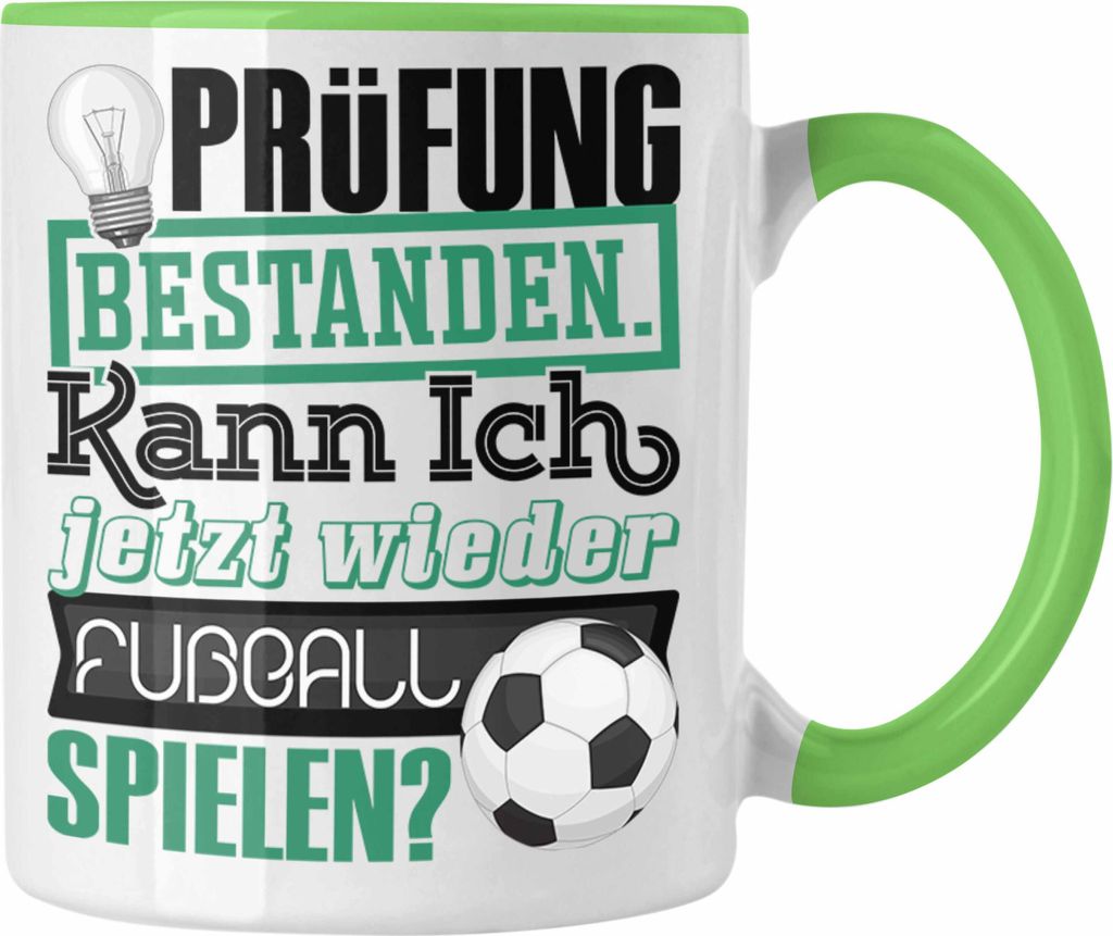 Trendation - Bachelor Master Prüfung Bestanden Geschenk Tasse Studium Prüfung Bestanden Kann Ich Jetzt Wieder Fußball Spielen Fußballer Geschen...