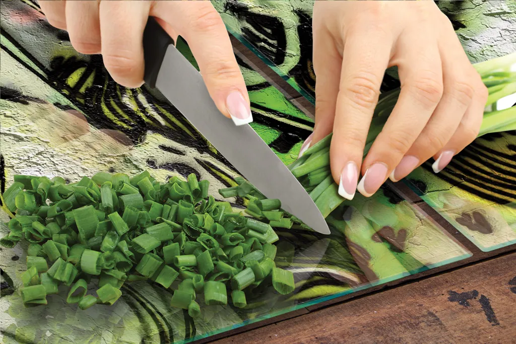 Copri Piano Cottura in Ceramica 90x52 Graffiti - Vetro Temperato Design - 5