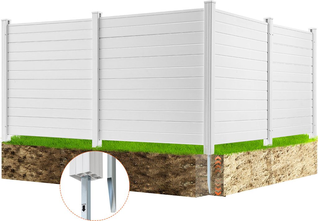 VEVOR 4xPanely záhradný plot 122x122cm plot na ochranu Obrázok produktu 