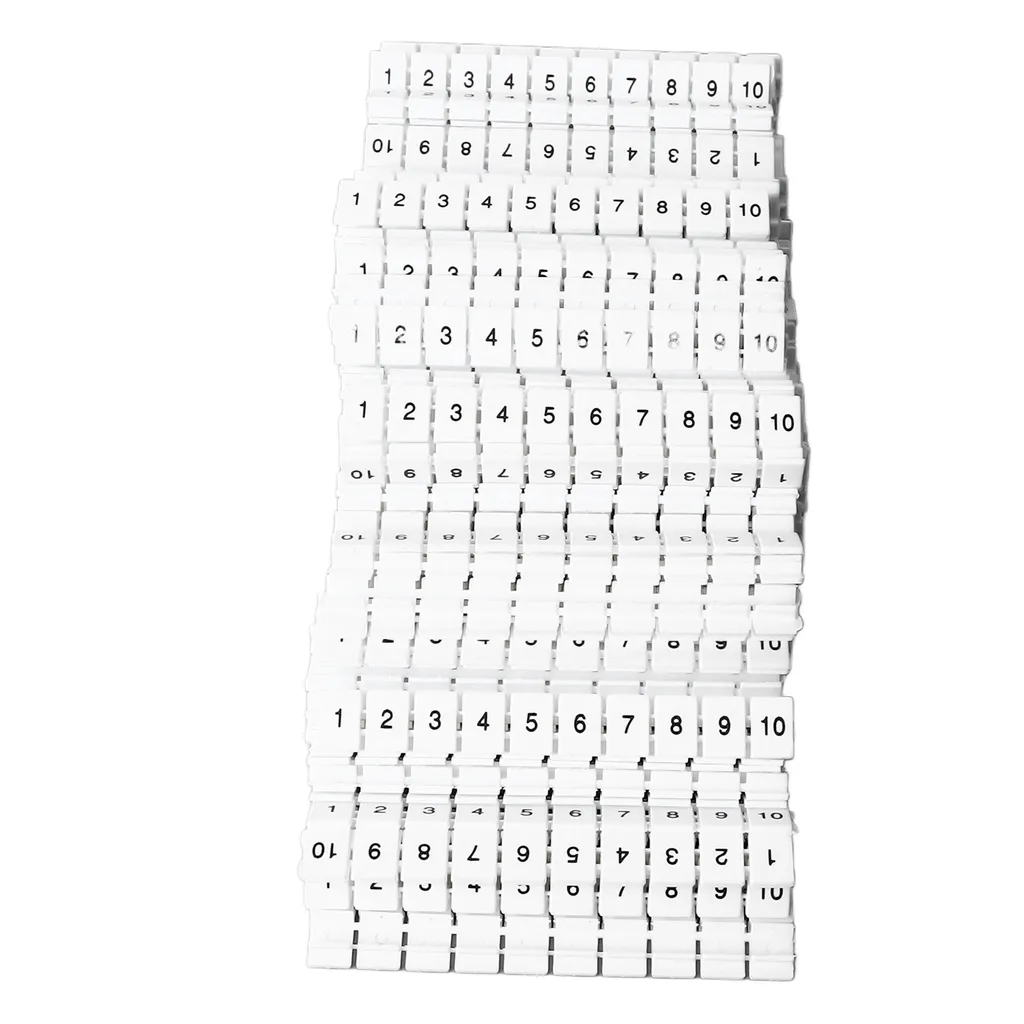Striscia di marcatura dei terminali, striscia di marcatura della morsettiera, etichette delle morsettiere, etichette di marcatura dei terminali, etichette delle morsettiere, barra di marcatura dei terminali - 2