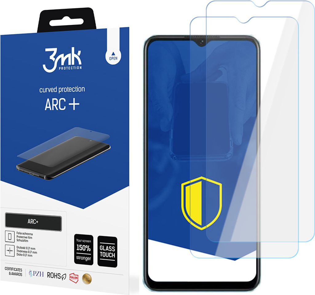 3mk Display Schutzfolie ARC+ für OnePlus Nord N20 SE 0,17mm Self-Heal (2 Stück)