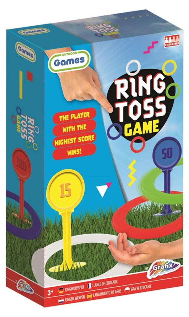 Grafix Ringwurfspiel für drinnen und draußen, Spiel für Kinder ab 3 Jahren