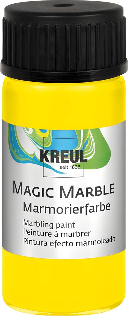 KREUL Peinture marbrée "Magic Marble", citron, 20 ml Image du produit 