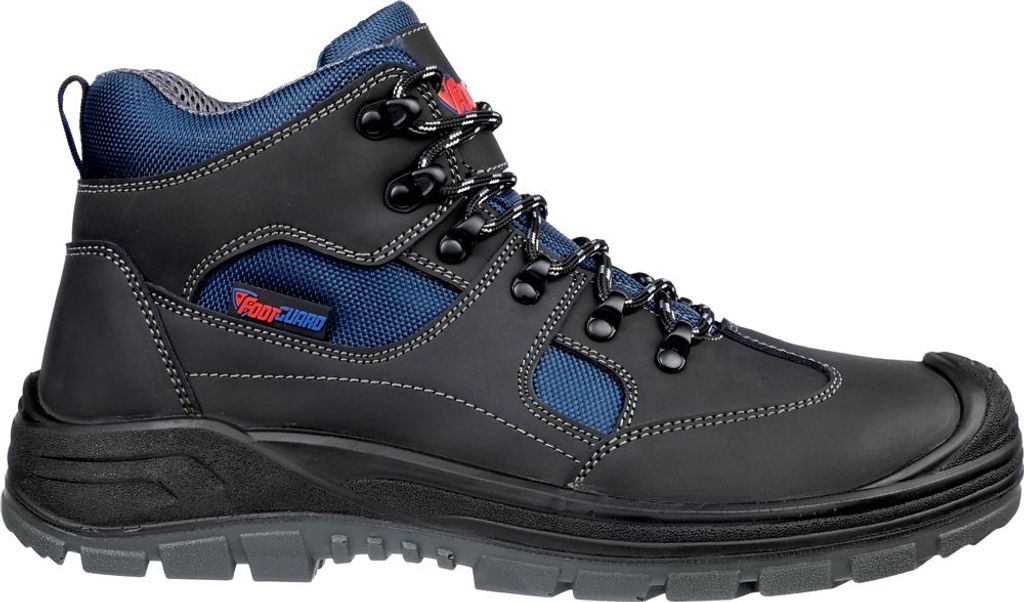 Footguard Sicherheitsschuhe Safe Mid S3 SRC Schwarz-Blau-47
