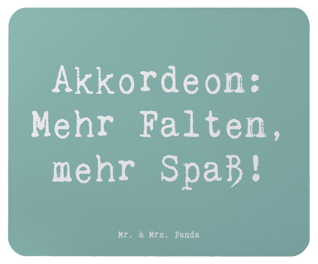 Mr. & Mrs. Panda Mouse Pad Spruch Akkordeon Spaß - Meeresbrise - Geschenk, Polka, Musik, Lernen, laptop mauspad, volkstümlich, emotional, maustep...