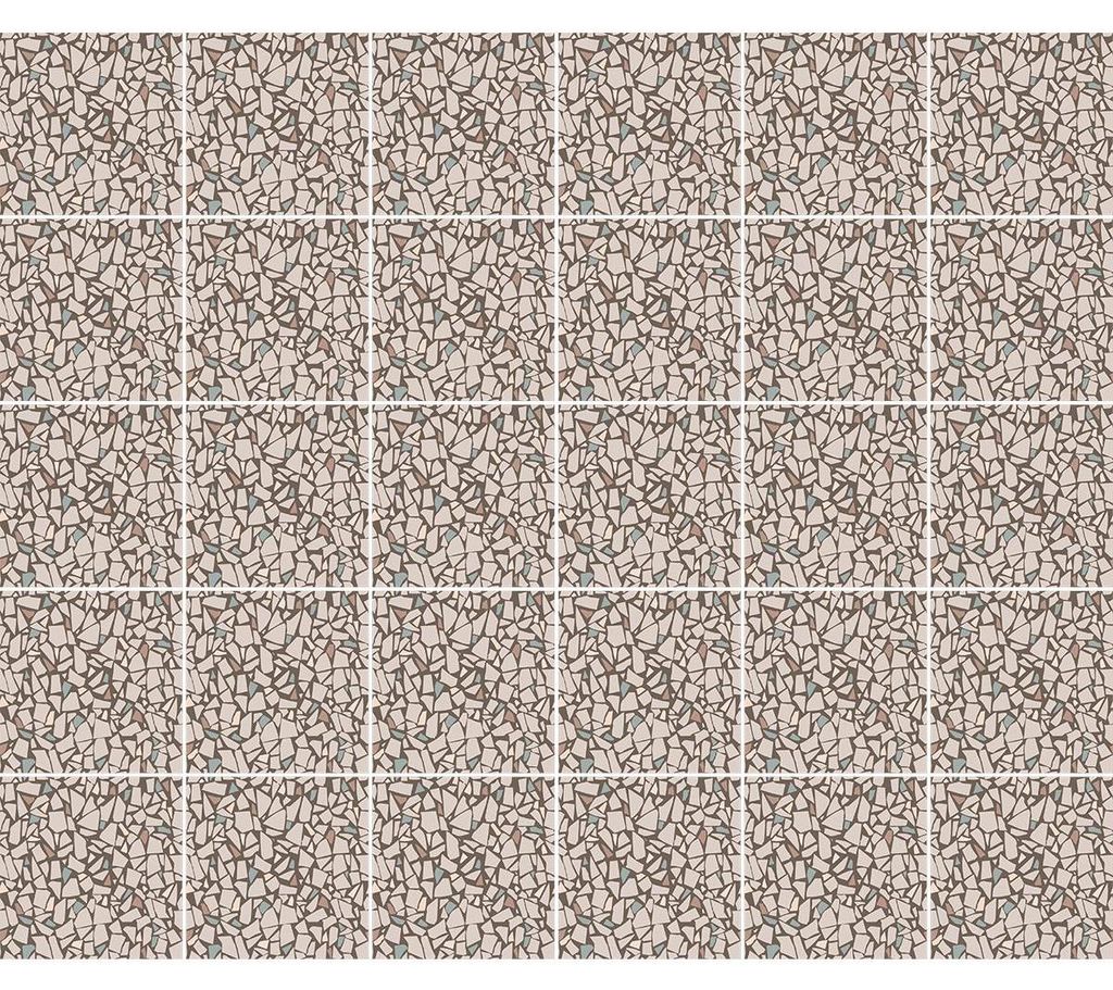 Selbstklebende Wandfliesenaufkleber für Küche und Bad – 30 Terrazzo-Fliesenaufkleber, Design von Julia Augusta – 30 Aufkleber, 20 x 20 cm