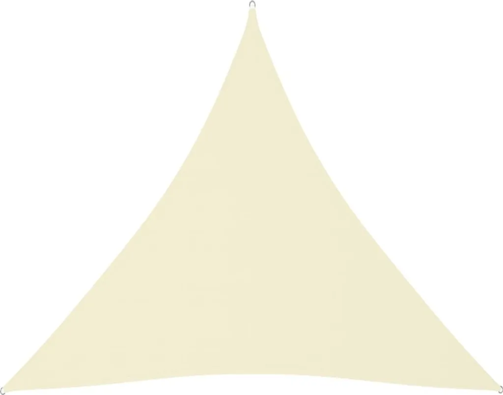 Tenda da Sole Triangolare Oxford 4x4x4 m Crema | Vela Ombreggiante Pro