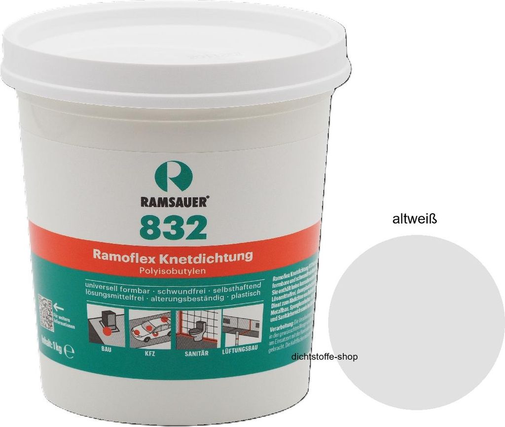 Ramsauer Knetmasse 832 Ramoflex Knetdichtung 1kg Produktbild 