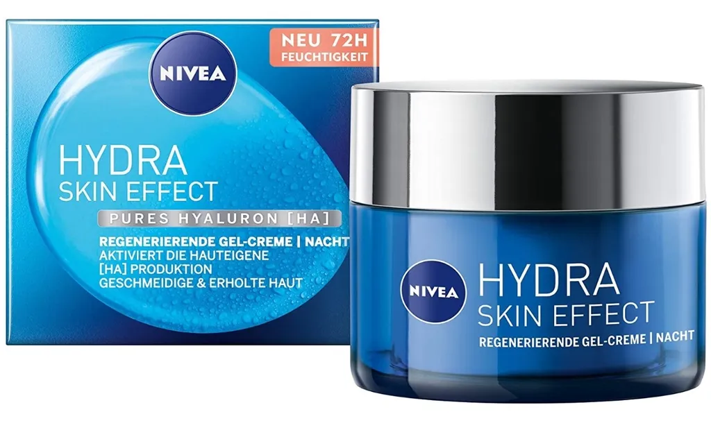 NIVEA 94202 Hydra Skin Effect Night Gel-Cream 50ml - Idratante HA