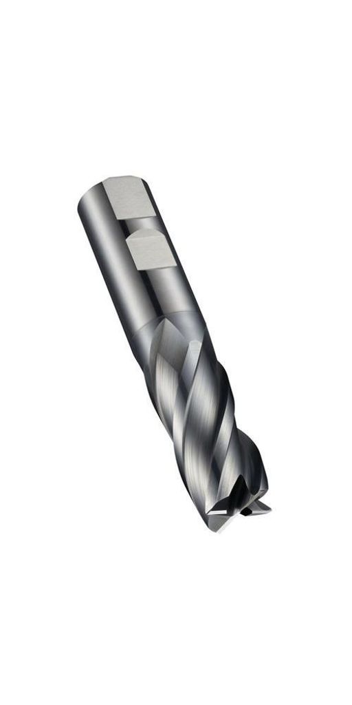 Schaftfräser S814HB DIN 6527L D.25mm Gesamt-L.121mm Schneiden-L.45mm HM AlCrN