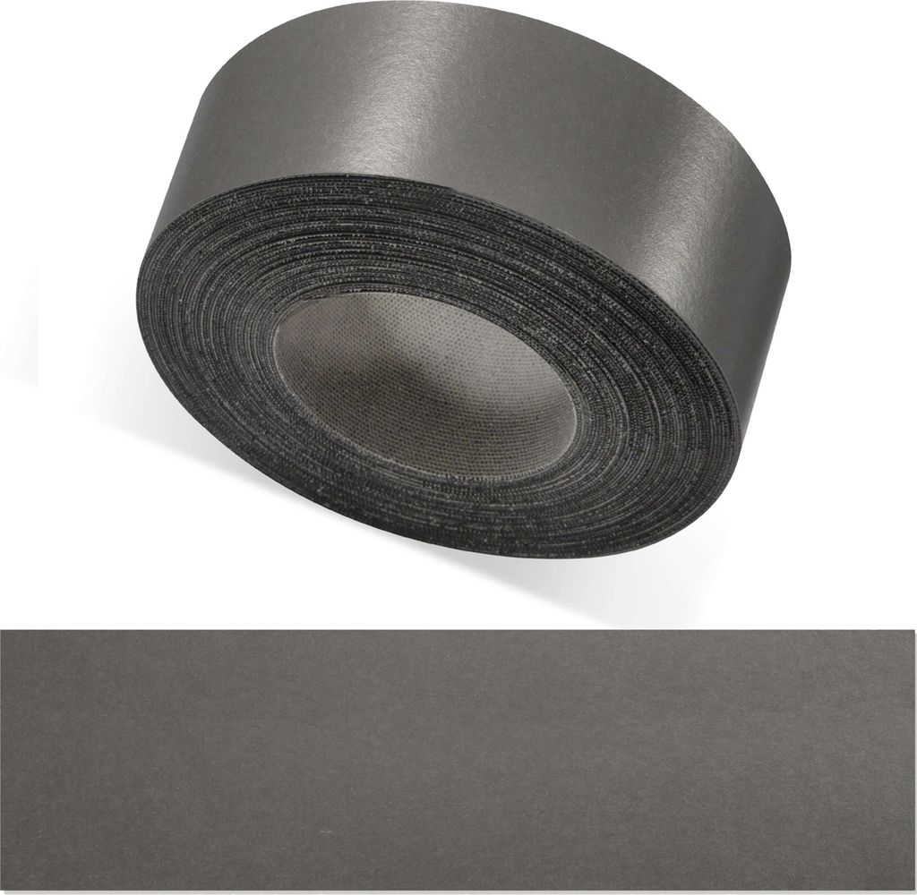 ben+camilla.com Kantenumleimer | Graphit Bleigrau 45 mm x 10 m | Sicherer, bequem, Profi Material