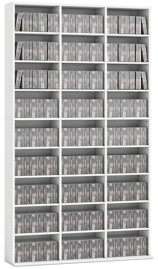 HOMCOM CD/DVD-Regal für 835 CDs oder 500 DVDs, mit 27 Produktbild 
