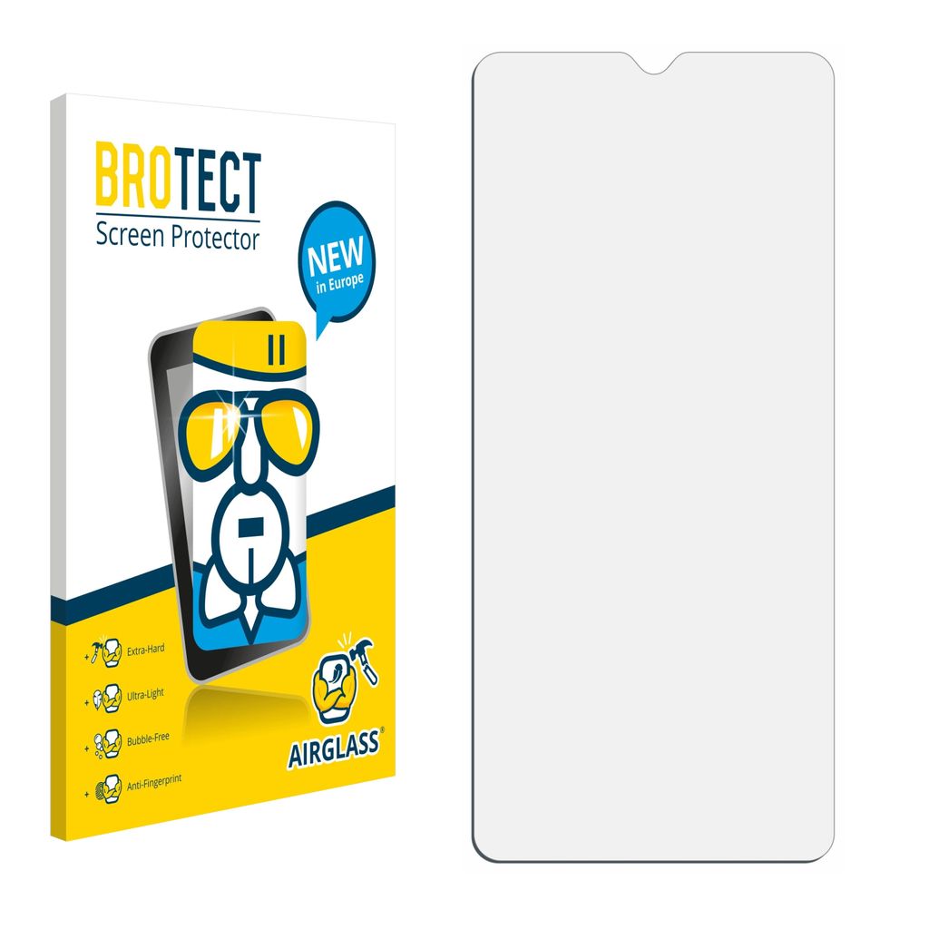 BROTECT Schutzglas für Wiko View 4 Lite Schutzfolie Panzer Folie Glas Display Schutz klar