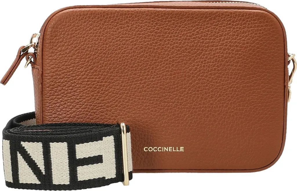 Sac à bandoulière Tebe 19 cm en cuir coloris sandshell pour femme chic