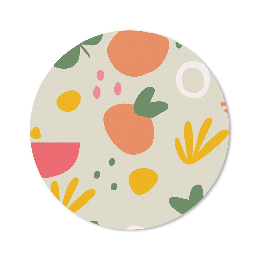 MuchoWow Mauspad Mousepad Obst - Sommer - Design 20x20 cm - Mousepads - Maus Mat - Pad - Mausunterlage - Schreibtischmatte
