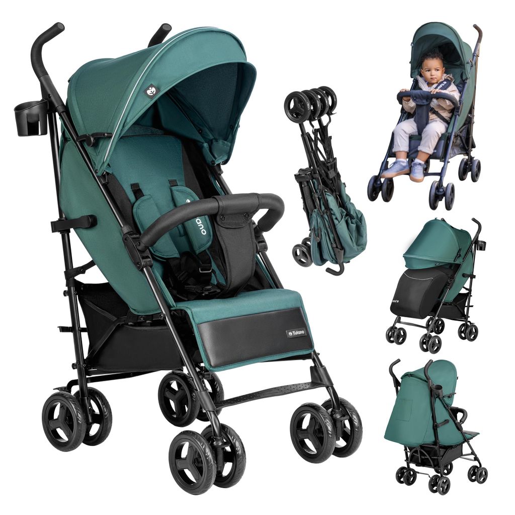 Tulano Davos 35 Kinderwagen Buggy grün, ab 6 Monaten, Produktbild 