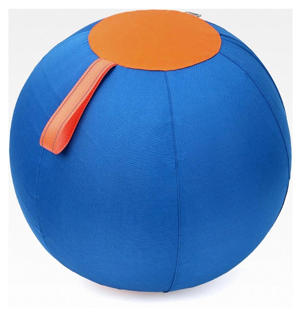 Hundeball | Hüteball für Hunde, 45 cm, PVC, Hundereißverschluss, Herding mit Griffband und Polyesterbezug, kratzfest, interaktiv für das Training