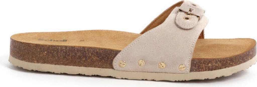 SCHOLL Pescura Flat Cork Pantolette Damen weiss 38