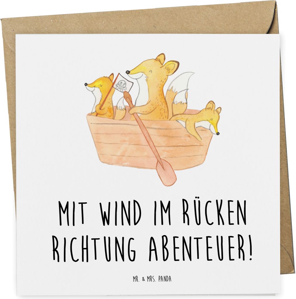 Mr. & Mrs. Panda Gutscheinkarte Segelbootstour Abenteuer - Weiß - Geschenk, Handarbeit, Geschenkkarte, Segelabenteuer, Gutschein, See, Natur, Gesc...