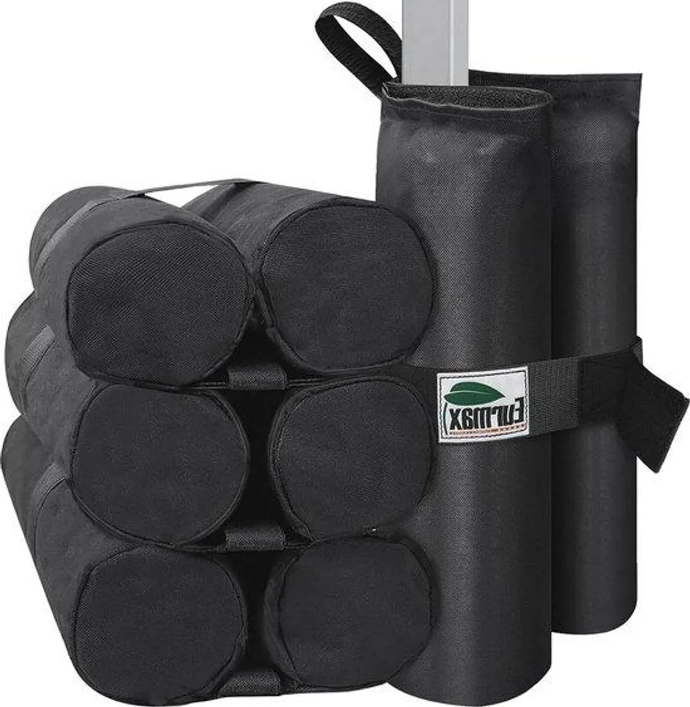 Contrepoids pour auvents et parasols de terrasse - Noir - Lot de 4