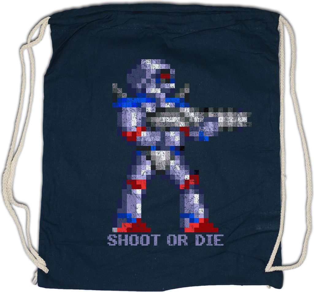 Urban Backwoods Shoot Or Die, Turnbeutel, Farbe: Navy