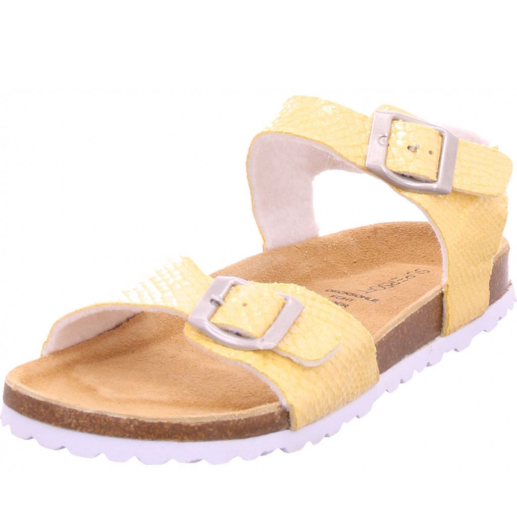 Supersoft Mädchen Fersenriemen Lederfussbett EUR 34 Gelb