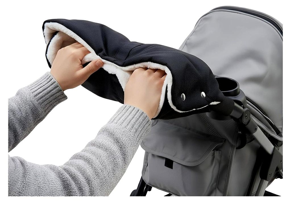 Handwärmer für Kinderwagen, Universalgröße, Handmuff mit warmem Fleece, wasserdicht und winddicht, hält die Hände im Winter warm