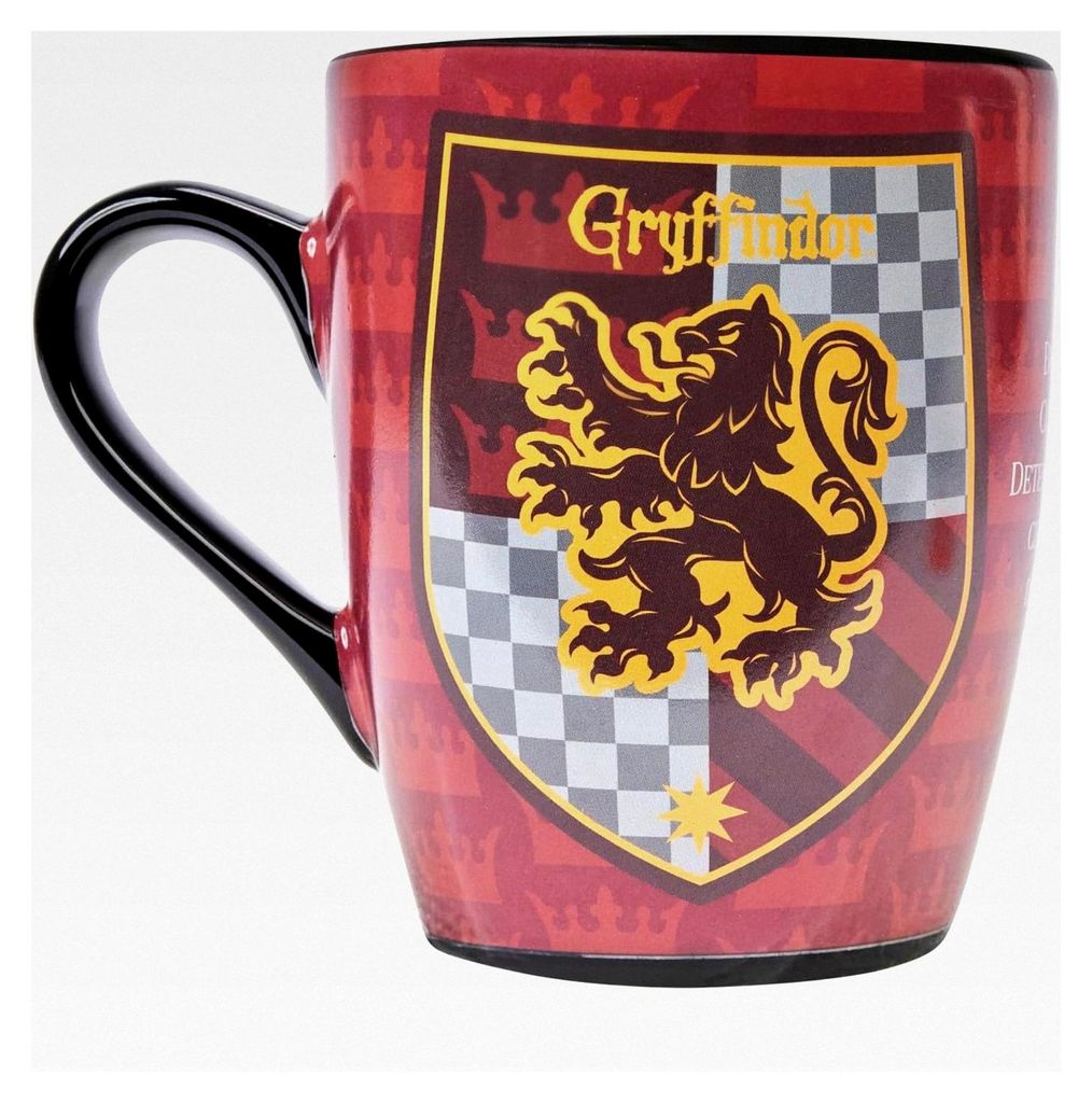 Harry Potter Gryffindor Wappen Tasse mit Farbwechsel und Motivationssprüchen, Thermotasse für Harry Potter Fans