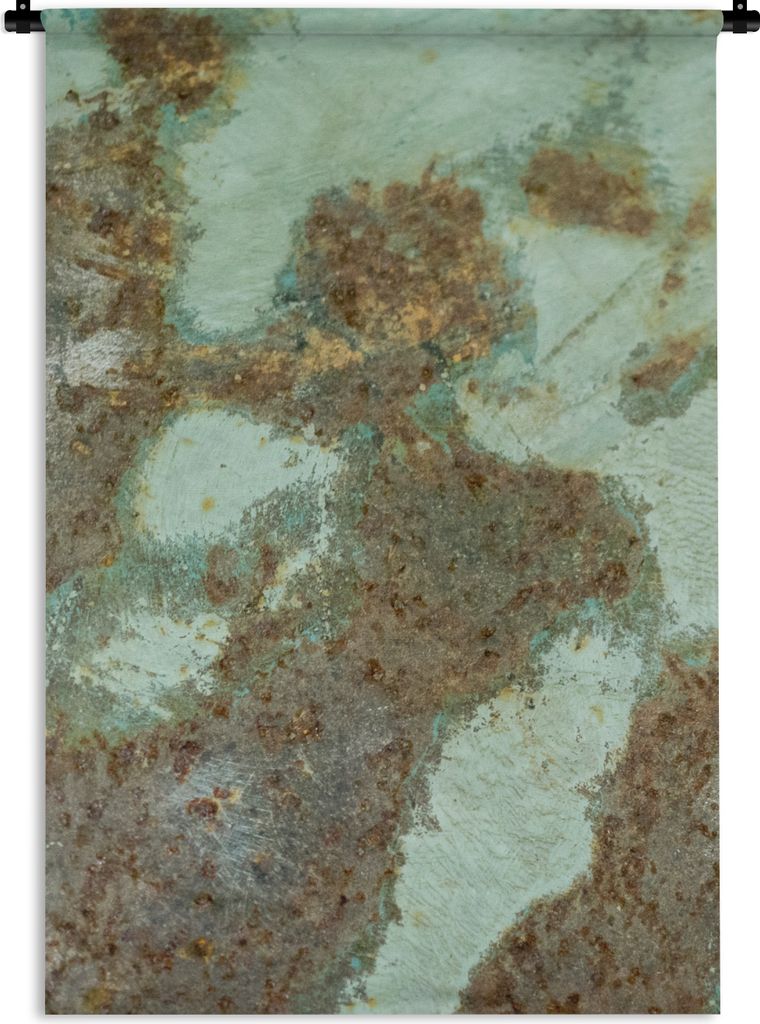 MuchoWow Wandteppich Wandbehang Rust - Abstrakt - Muster 60x90 cm Tapisserie Dekoration Wandtuch - Foto-Teppich - Abwaschbar