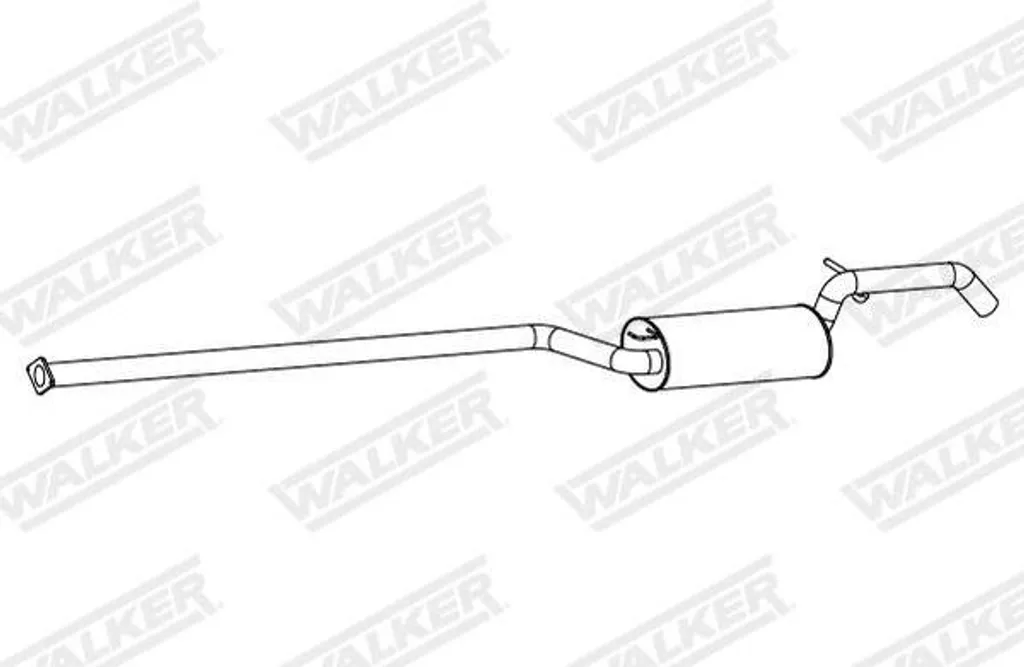 Silencieux arrière WALKER 24342 pour FORD FOCUS III Turnier Échappement