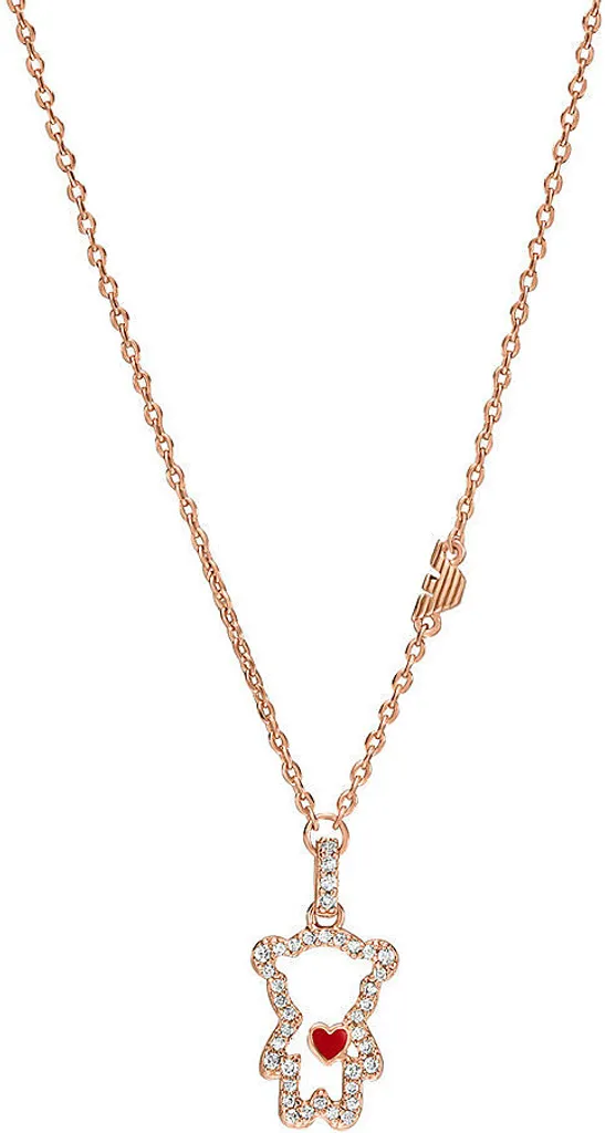 Emporio Armani Collana Lunga Rosé Donna | Pendenti Logo Eagle 70cm