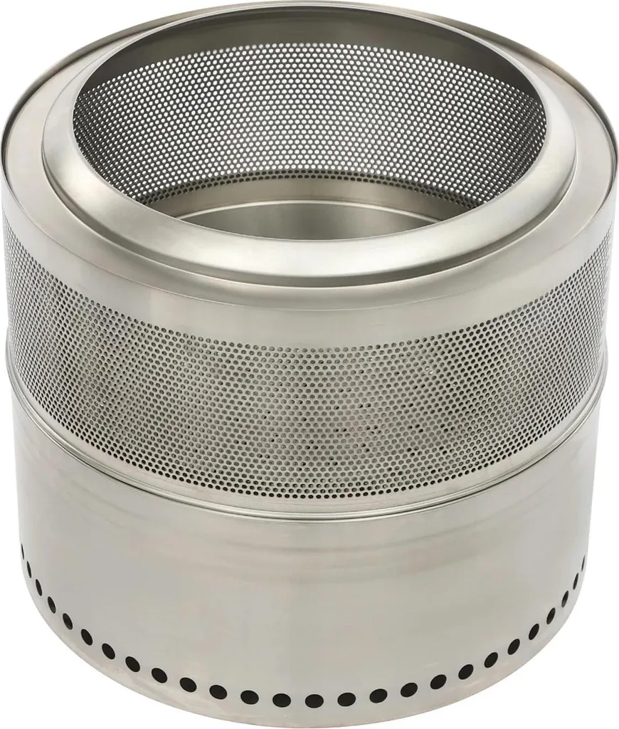 Brasero de Jardin Double Paroi en Inox 201 Portable et Sans Fumée Ø50