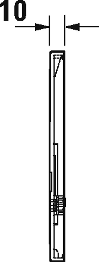 Duravit DuraSystem Betätigungsplatte elektronisch für Urinal A2, Zinkdruckguss, 130x150mm, WD5006013000