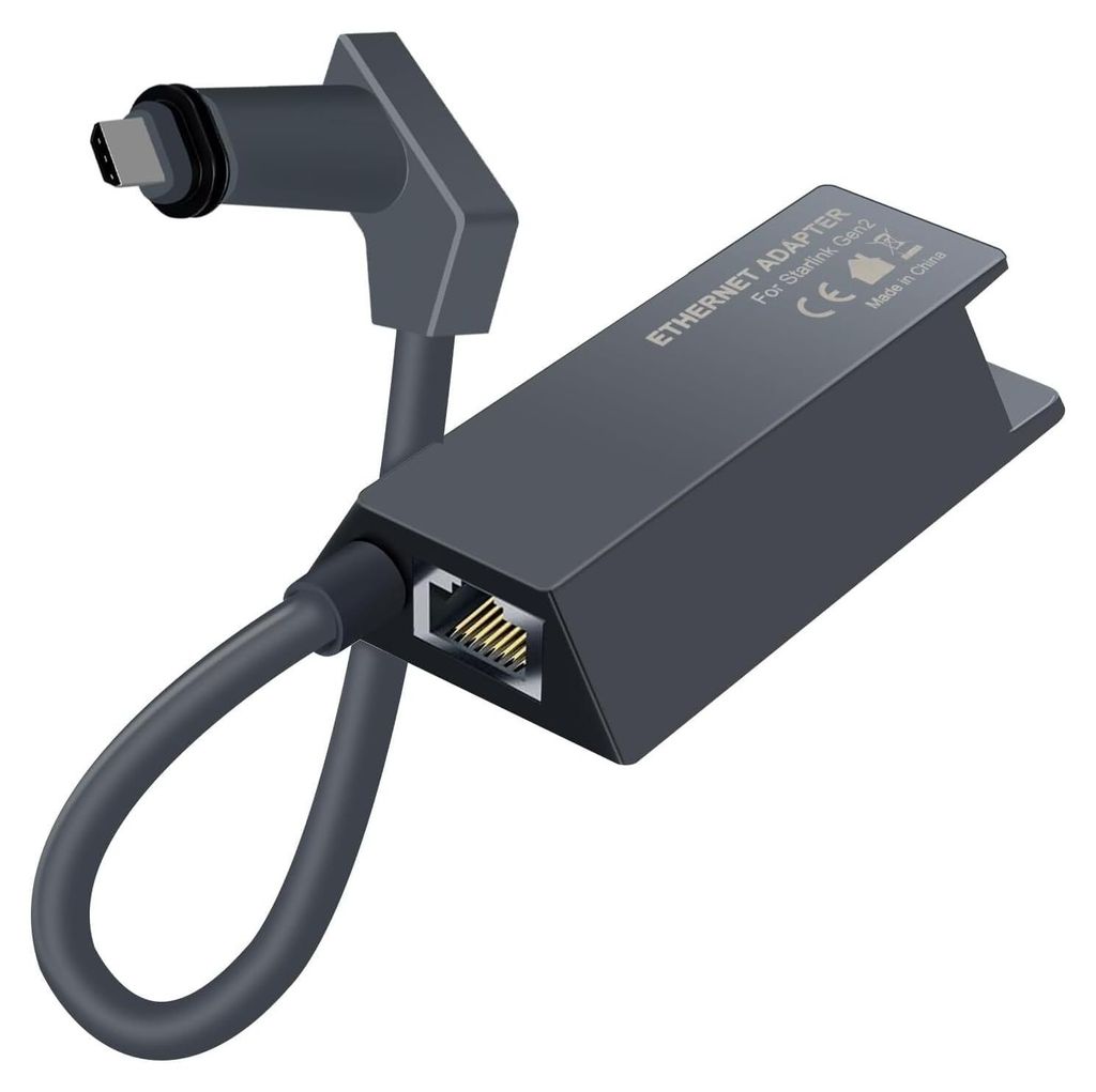 Ethernet-Adapter für Starlink V2, rechteckige Parabolantenne Satelliten-Internet V2, Länge 80 cm