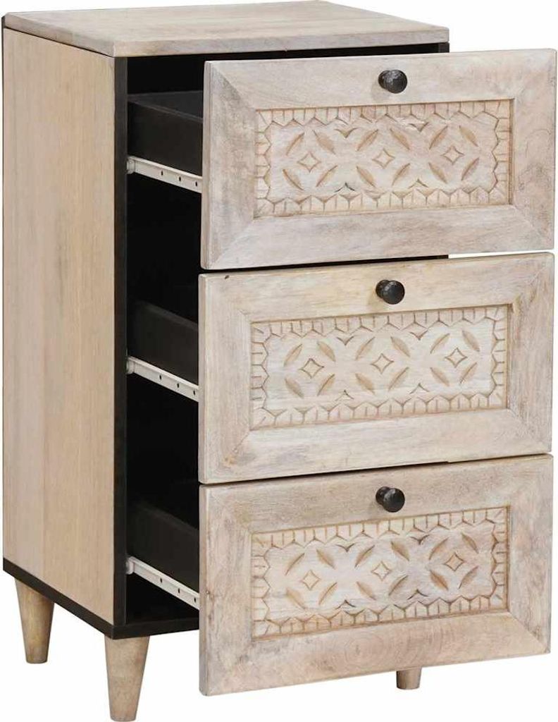 vidaXL Sideboard mit Schubladen Weiß 33,5 x 40 x 75 cm