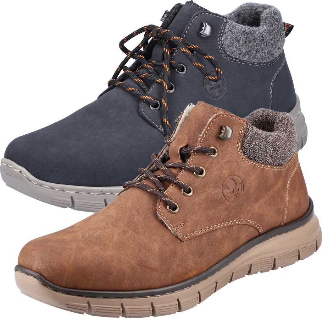 Rieker Herren Stiefeletten Schnürstiefeletten Kurzstiefel B5632, Größe:45 EU, Farbe:Braun