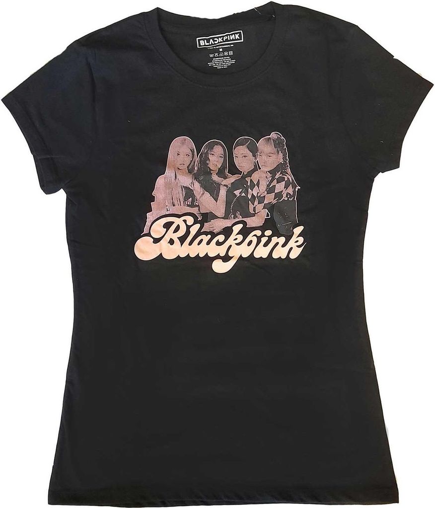 BlackPink - T-Shirt für Damen RO3286 (L) (Schwarz)