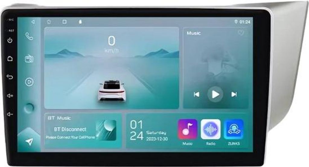 Autoradio mit Bluetooth und CarPlay für Lexus RX300, RX330, RX350 und RX400h (2003–2009) – Kompatibel mit Apple und Android – Stereoanlage m...