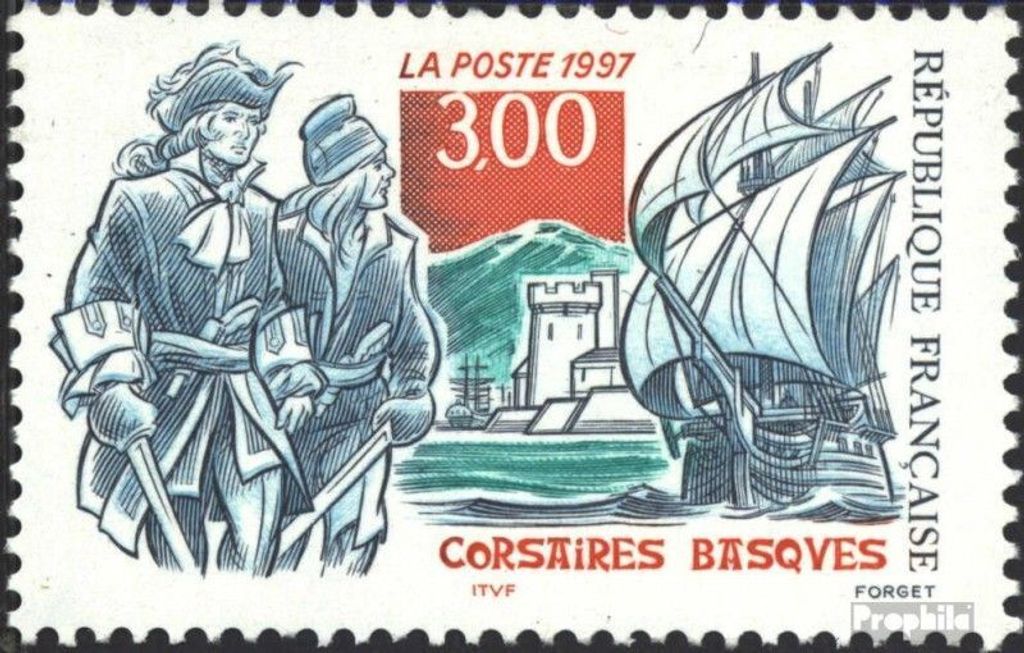 Briefmarken Frankreich 1997 Mi 3231 (kompl.Ausg.) postfrisch Korsaren