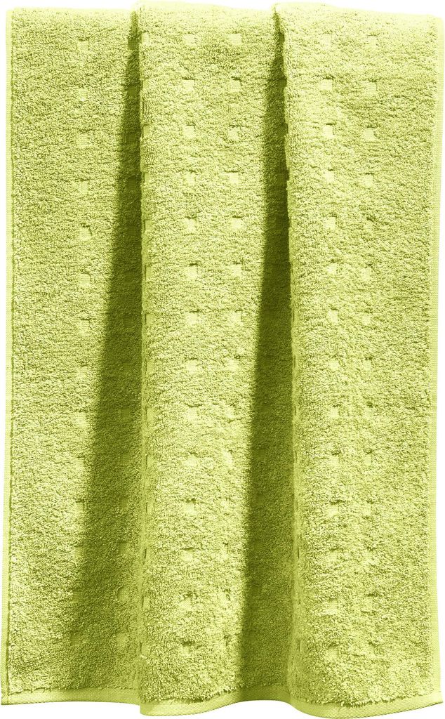 Möve Duschtuch Quadretti" hellgrün 67x140 cm"