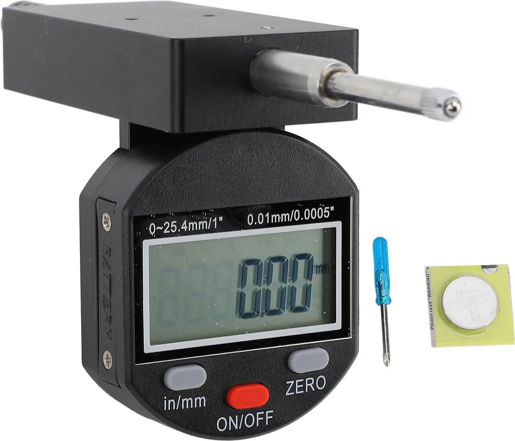 Compteur électronique haute résolution 0,0005 pouce plage 0-25,4 mm