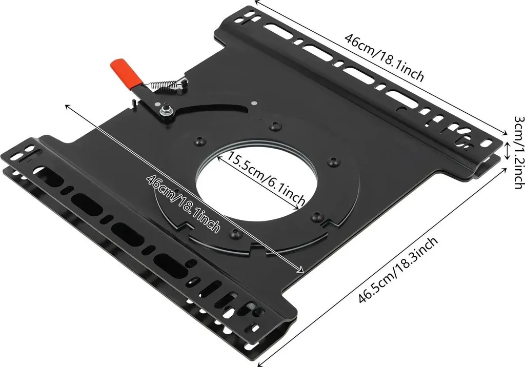 Gagnez de l'espace en van avec le socle pivotant T5/T6 acier 360°