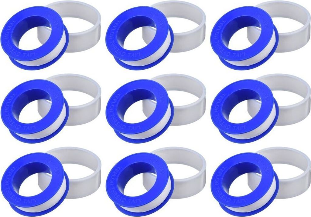 12 x PTFE Teflon Band Dichtband Gewindedichtband Dichtungsband 12mm x 0,075mm x 10 m