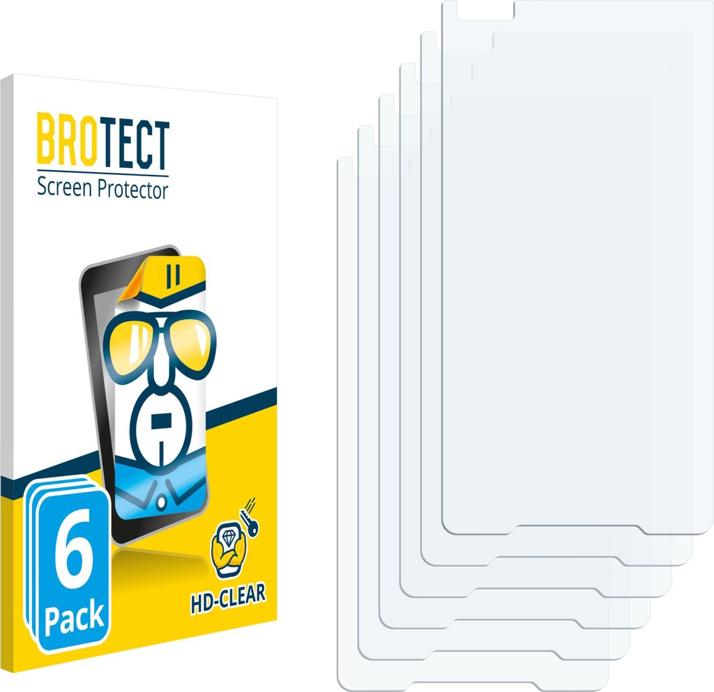 6x Für ITOS CM35 Schutzfolie BROTECT Displayschutz Display Schutz Folie Klar Transparent