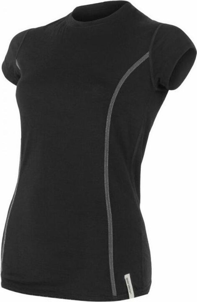 T-Shirt Sensor Wolle Active Damen schwarz größe L 11109026-02